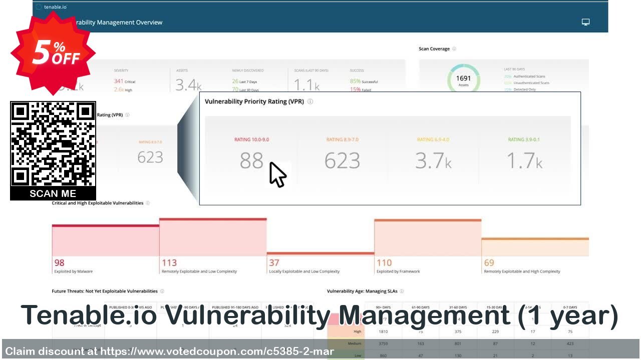 Tenable.io Vulnerability Management, Yearly  Coupon Code Apr 2024, 5% OFF - VotedCoupon