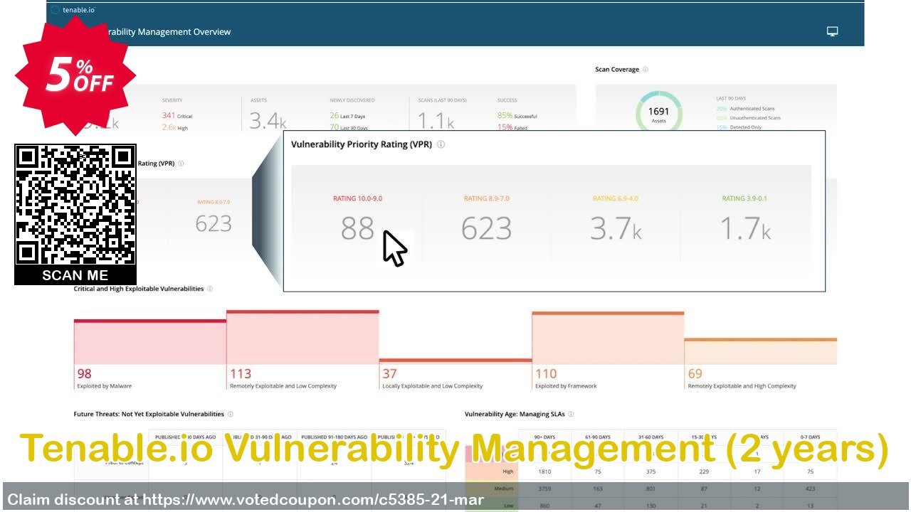 Tenable.io Vulnerability Management, 2 years  Coupon Code Apr 2024, 5% OFF - VotedCoupon