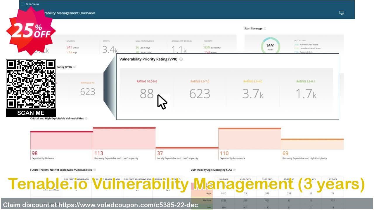 Tenable.io Vulnerability Management, 3 years  Coupon Code Oct 2023, 25% OFF - VotedCoupon