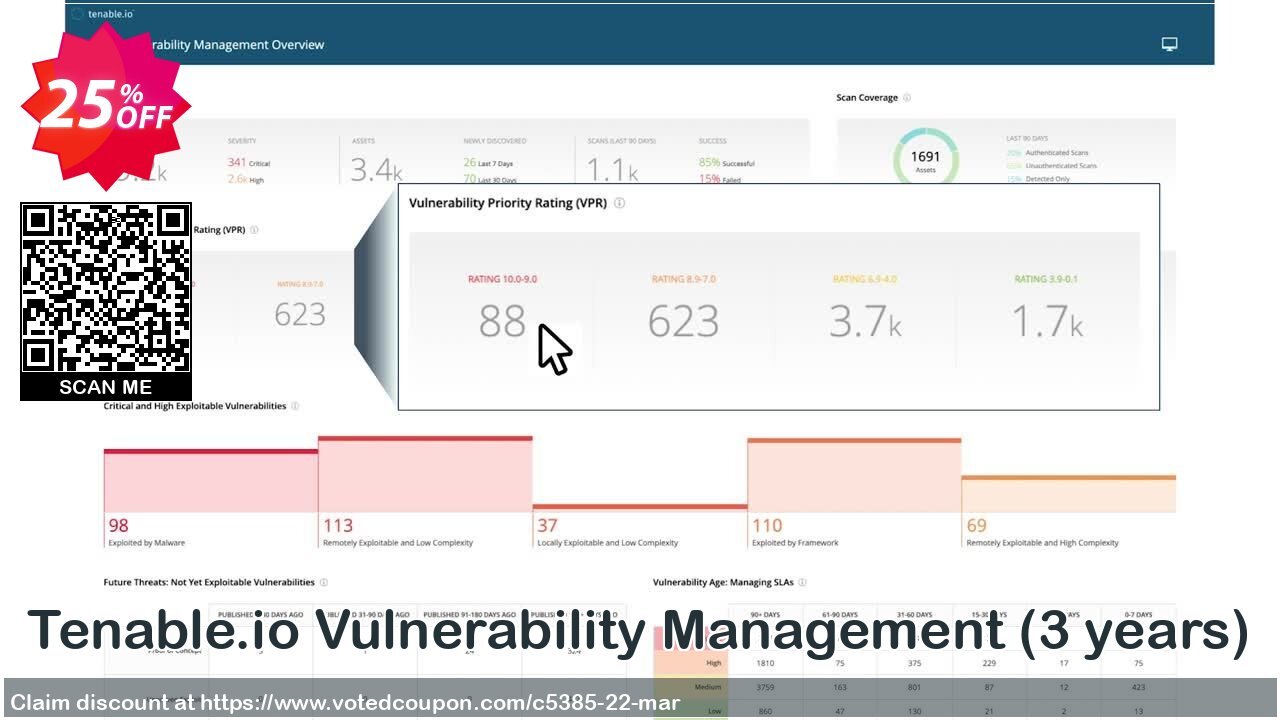 Tenable.io Vulnerability Management, 3 years  Coupon Code May 2024, 25% OFF - VotedCoupon