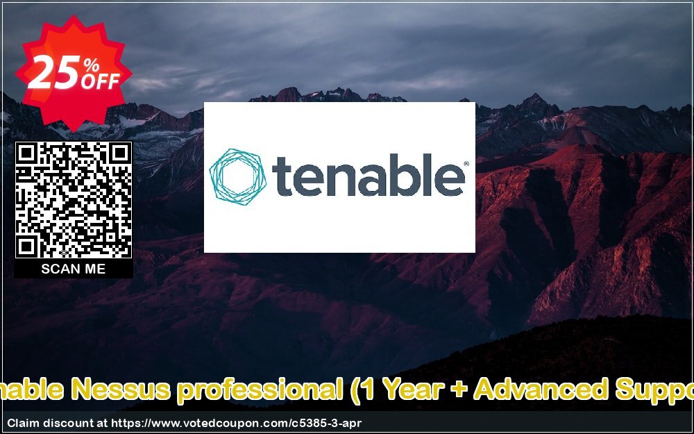 Tenable Nessus professional, Yearly + Advanced Support  Coupon Code Apr 2024, 25% OFF - VotedCoupon