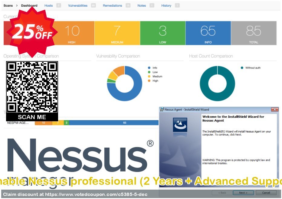 Tenable Nessus professional, 2 Years + Advanced Support  Coupon, discount 20% OFF Tenable Nessus professional (2 Years + Advanced Support), verified. Promotion: Stunning sales code of Tenable Nessus professional (2 Years + Advanced Support), tested & approved