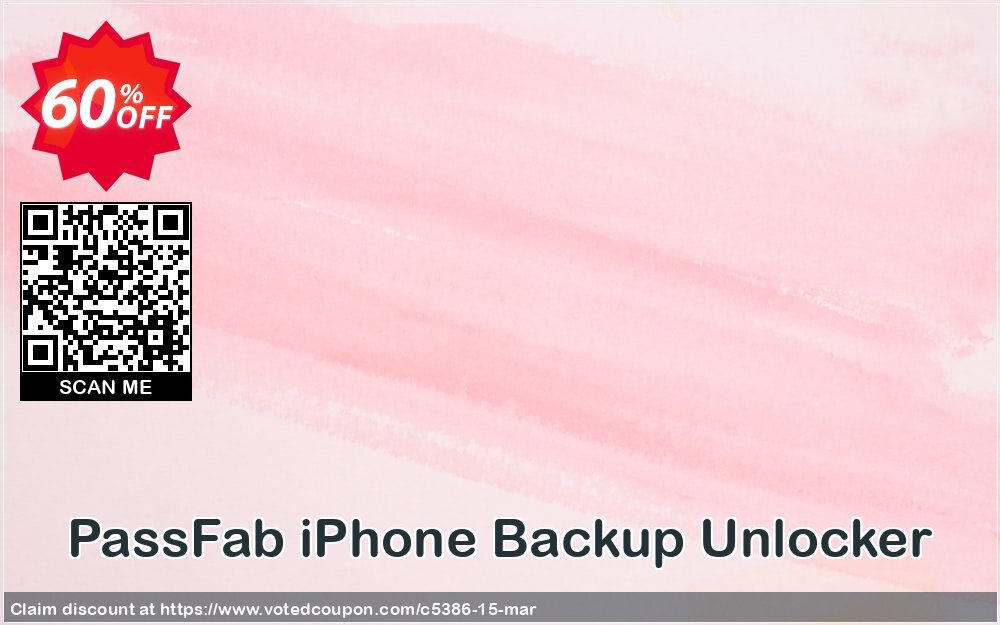 PassFab iPhone Backup Unlocker Coupon Code May 2024, 60% OFF - VotedCoupon