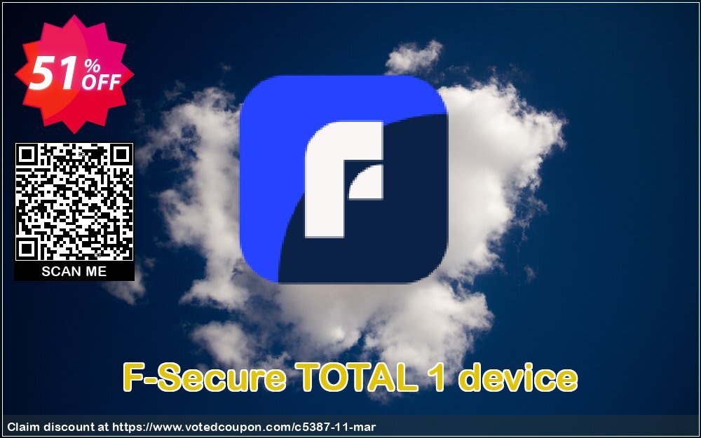 F-Secure TOTAL 1 device Coupon Code Apr 2024, 51% OFF - VotedCoupon