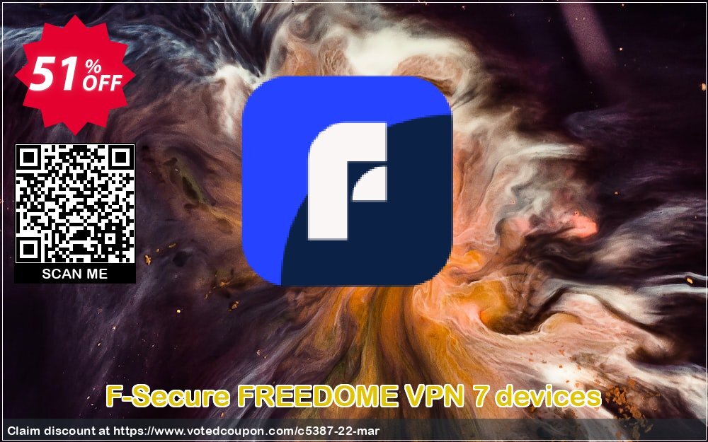 F-Secure FREEDOME VPN 7 devices Coupon Code May 2024, 51% OFF - VotedCoupon