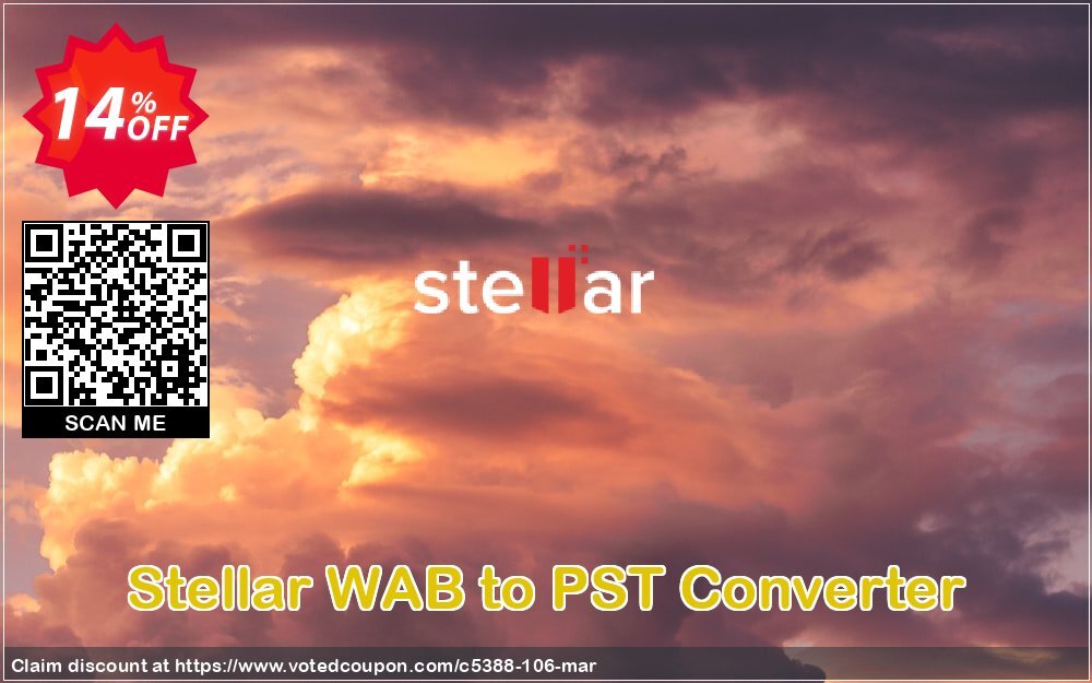 Stellar WAB to PST Converter Coupon, discount NVC Exclusive Coupon. Promotion: NVC Exclusive Coupon