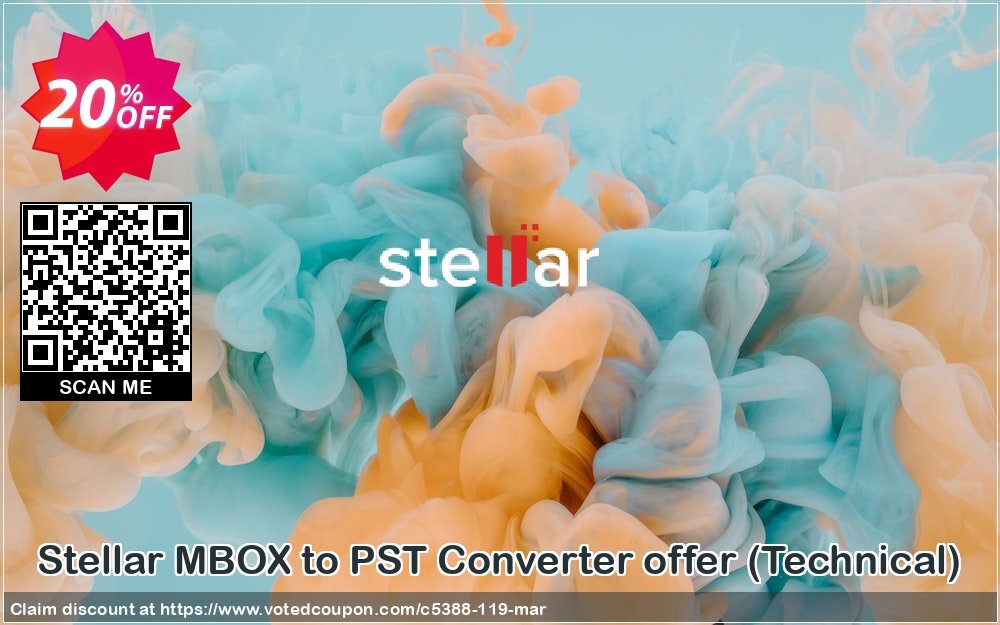 Stellar MBOX to PST Converter offer, Technical  Coupon, discount Stellar Converter for MBOX – Tech awful promotions code 2024. Promotion: NVC Exclusive Coupon