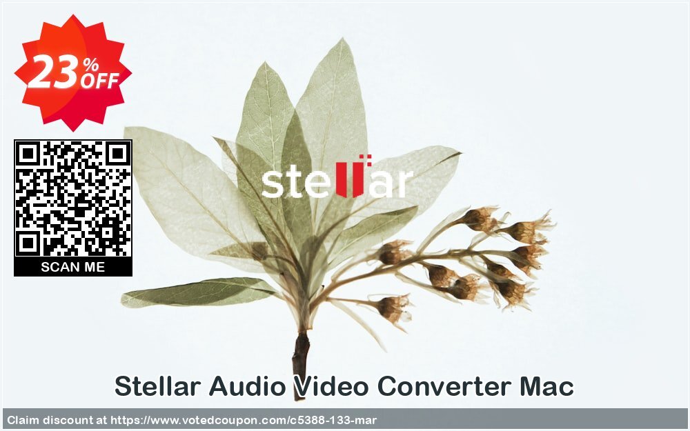 Stellar Audio Video Converter MAC Coupon Code Apr 2024, 23% OFF - VotedCoupon