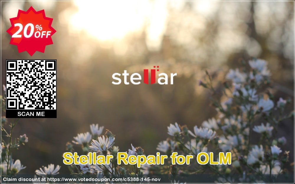 Stellar Repair for OLM Coupon, discount Stellar Repair for OLM stirring discount code 2024. Promotion: NVC Exclusive Coupon