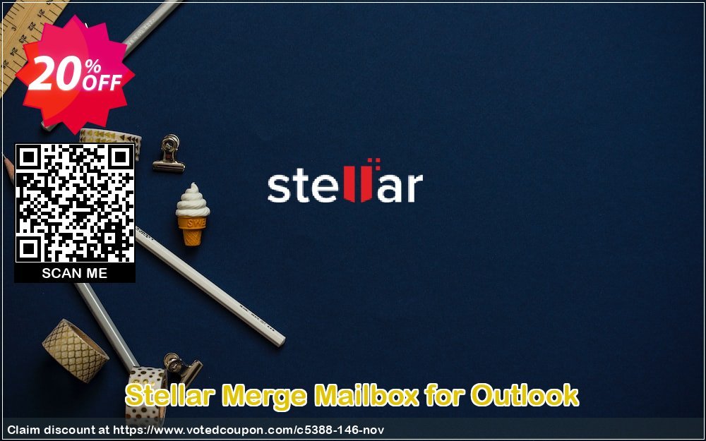 Get 20% OFF Stellar Merge Mailbox for Outlook Coupon