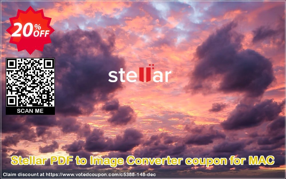Stellar PDF to Image Converter coupon for MAC Coupon Code Apr 2024, 20% OFF - VotedCoupon