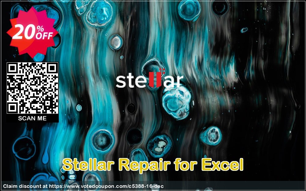 Stellar Repair for Excel Coupon, discount Stellar Repair for Excel wondrous promotions code 2023. Promotion: NVC Exclusive Coupon