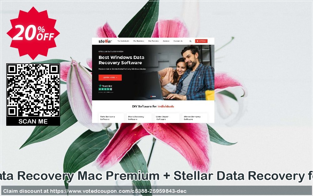 Stellar Data Recovery MAC Premium + Stellar Data Recovery for iPhone Coupon, discount Stellar Data Recovery Mac Premium + iPhone Data Recovery Mac Exclusive deals code 2024. Promotion: Exclusive deals code of Stellar Data Recovery Mac Premium + iPhone Data Recovery Mac 2024