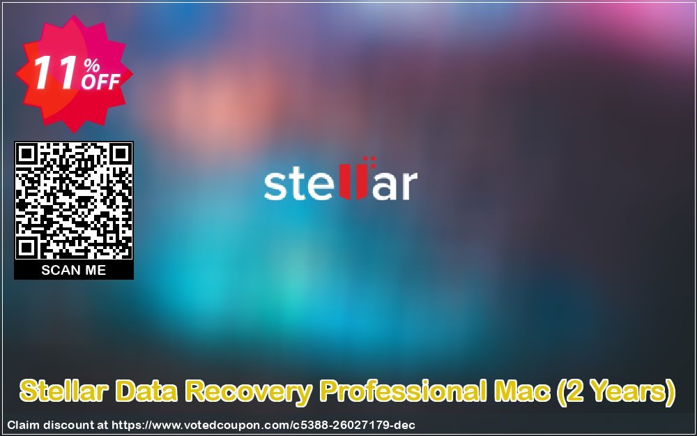 Stellar Data Recovery Professional MAC, 2 Years  Coupon Code Apr 2024, 11% OFF - VotedCoupon