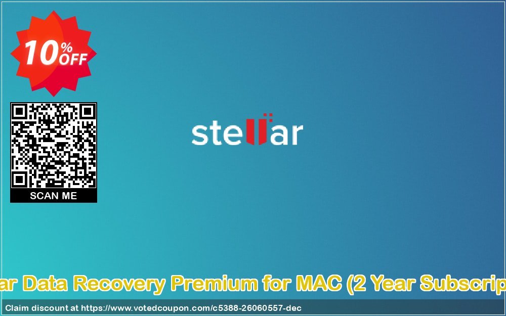 Stellar Data Recovery Premium for MAC, 2 Year Subscription  Coupon Code Mar 2024, 10% OFF - VotedCoupon