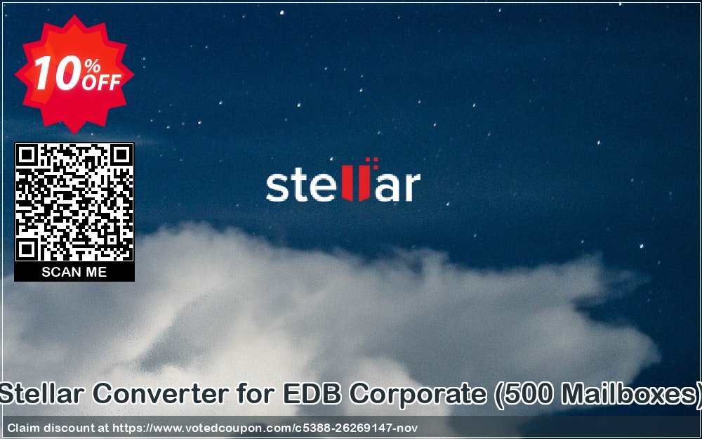 Stellar Converter for EDB Corporate, 500 Mailboxes  Coupon Code Mar 2024, 10% OFF - VotedCoupon