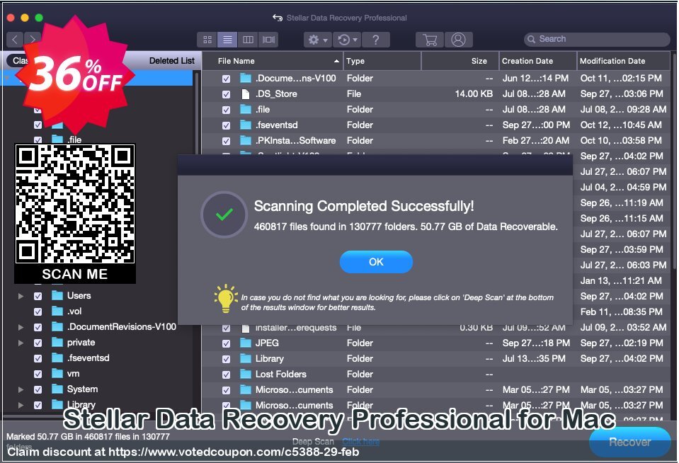 Get 36% OFF Stellar Data Recovery Professional for Mac Coupon