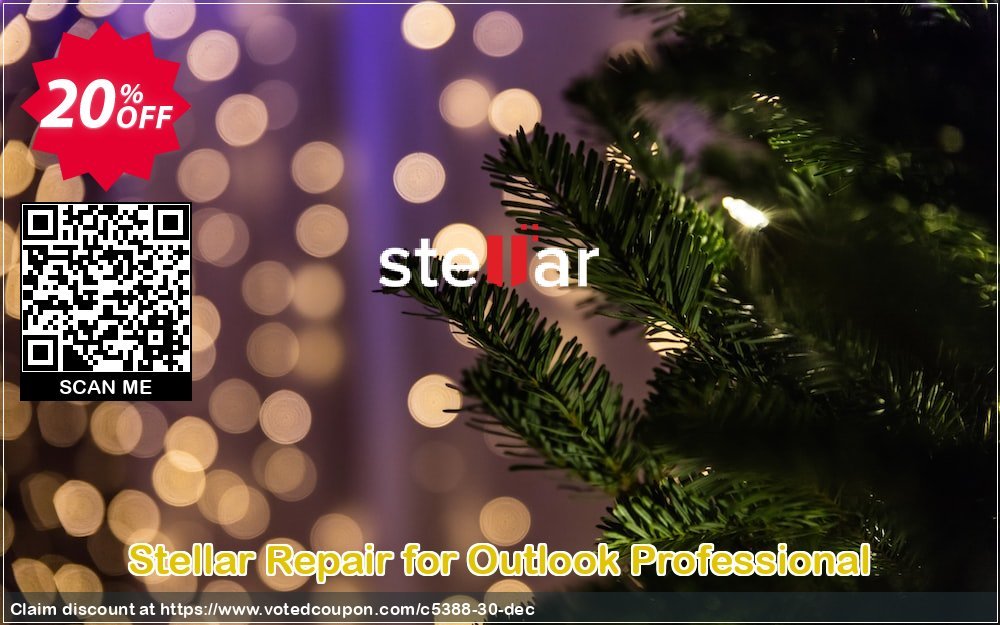Get 20% OFF Stellar Repair for Outlook Professional Coupon
