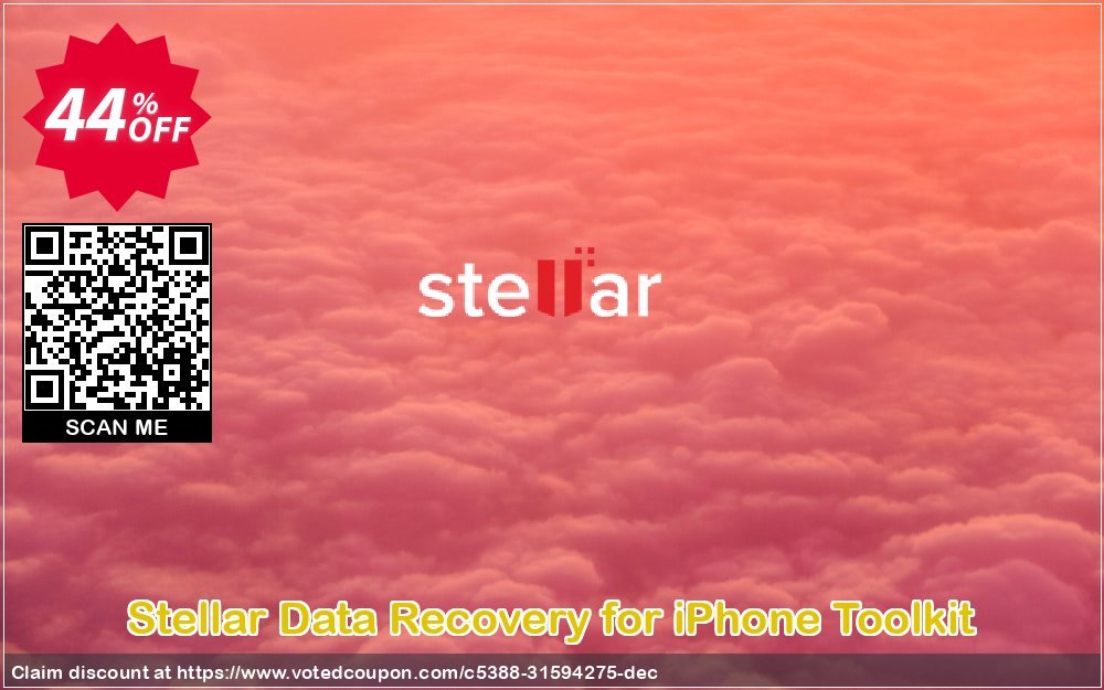 Get 44% OFF Stellar Data Recovery for iPhone Toolkit Coupon