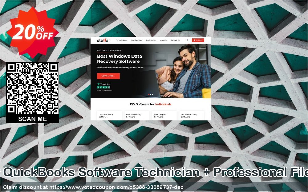 Stellar Repair for QuickBooks Software Technician + Professional File Repair Services Coupon Code Apr 2024, 20% OFF - VotedCoupon