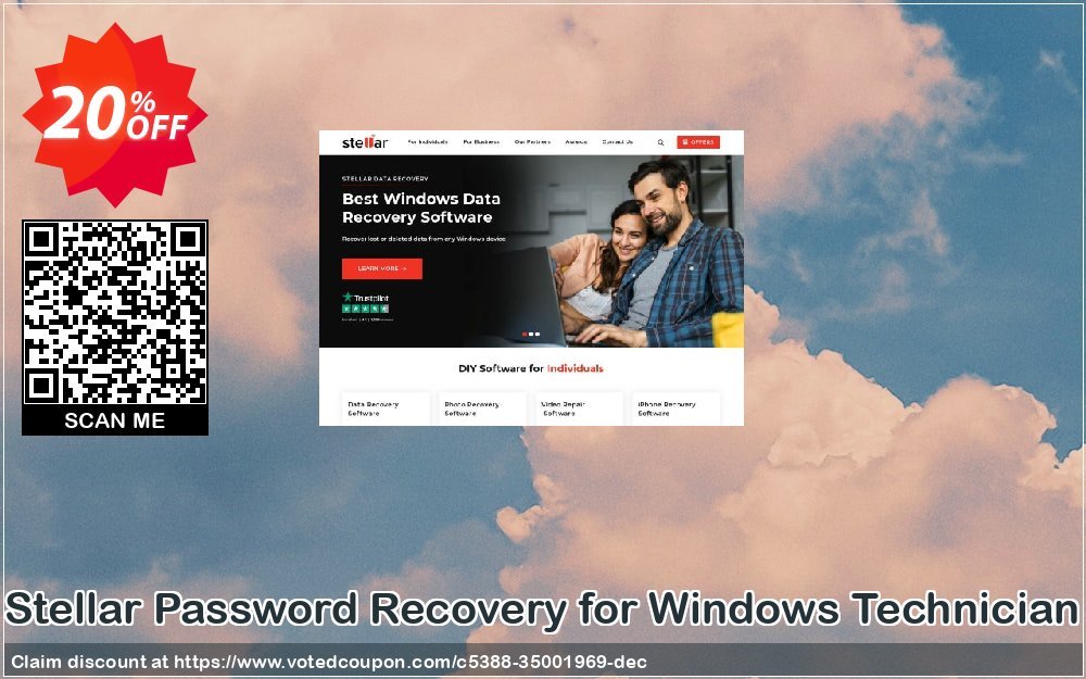 Get 20% OFF Stellar Password Recovery for Windows Technician Coupon