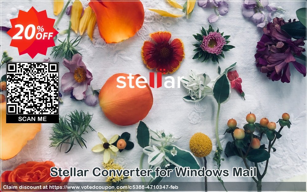 Stellar Converter for WINDOWS Mail Coupon, discount Stellar Converter for Windows Live Mail amazing discounts code 2024. Promotion: amazing discounts code of Stellar Converter for Windows Live Mail 2024