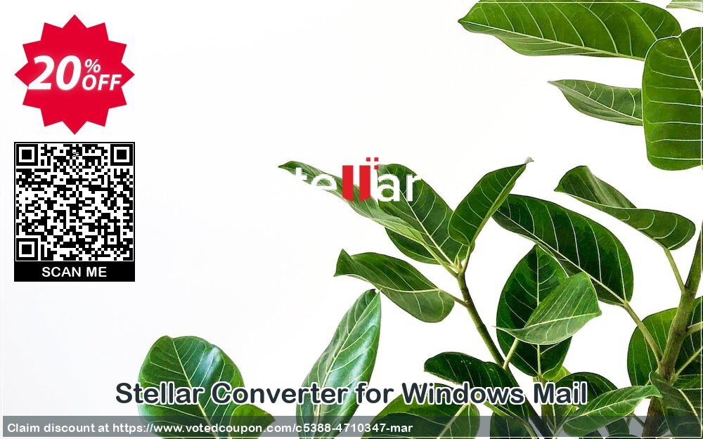 Stellar Converter for WINDOWS Mail Coupon Code Apr 2024, 20% OFF - VotedCoupon