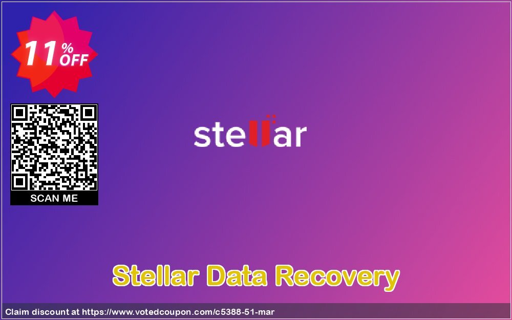 Stellar Data Recovery Coupon, discount 10% OFF Stellar Data Recovery, verified. Promotion: Stirring discount code of Stellar Data Recovery, tested & approved