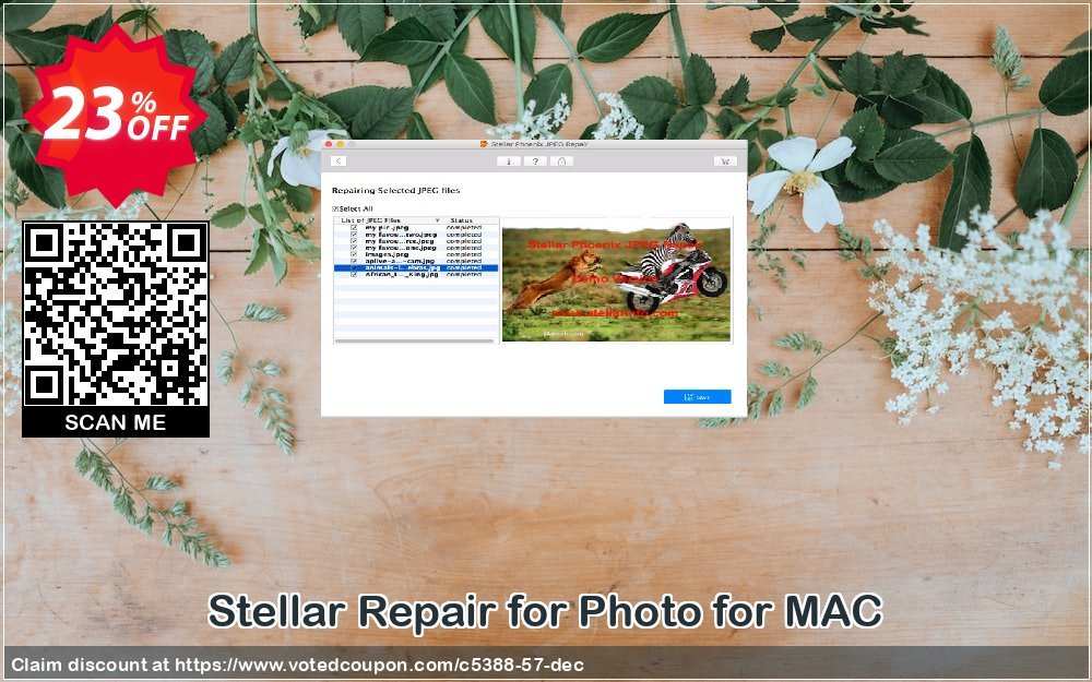 Stellar Repair for Photo for MAC Coupon, discount Stellar Repair for Photo for Mac [1 Year Subscription] dreaded discounts code 2024. Promotion: NVC Exclusive Coupon