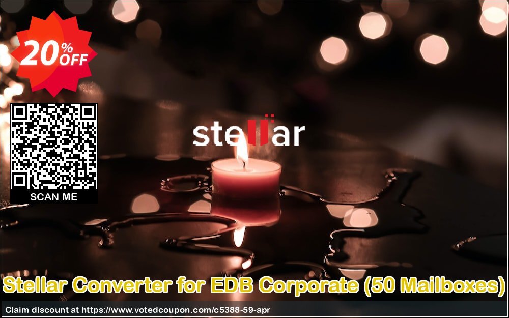 Stellar Converter for EDB Corporate, 50 Mailboxes  Coupon Code May 2024, 20% OFF - VotedCoupon