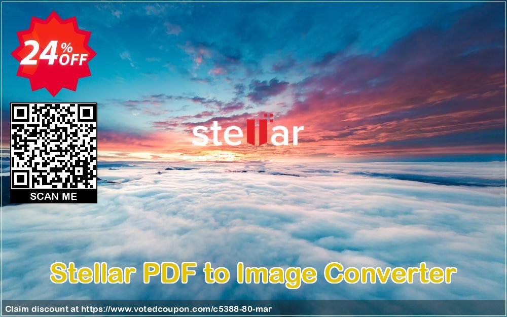 Stellar PDF to Image Converter Coupon, discount Stellar PDF to Image Converter excellent deals code 2024. Promotion: NVC Exclusive Coupon