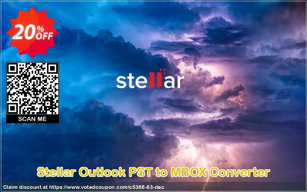 Stellar Outlook PST to MBOX Converter Coupon Code Apr 2024, 20% OFF - VotedCoupon