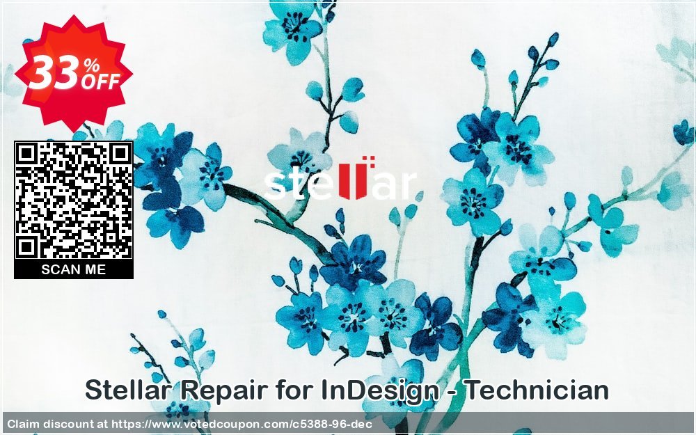 Stellar Repair for InDesign - Technician Coupon, discount NVC Exclusive Coupon. Promotion: NVC Exclusive Coupon