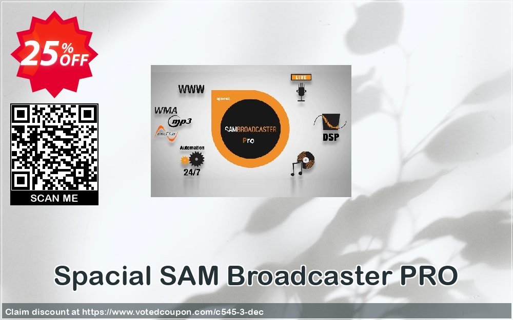 Spacial SAM Broadcaster PRO Coupon, discount 25% OFF Spacial SAM Broadcaster PRO, verified. Promotion: Amazing promo code of Spacial SAM Broadcaster PRO, tested & approved