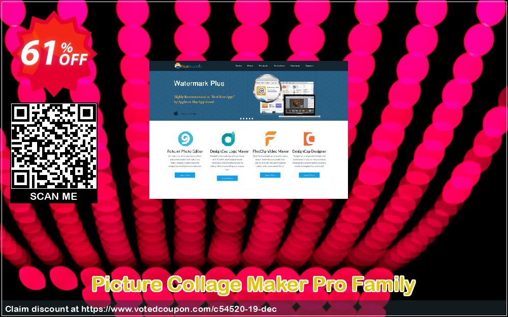 Picture Collage Maker Pro Family Coupon, discount GIF products $9.99 coupon for aff 611063. Promotion: GIF products $9.99 coupon for aff 611063
