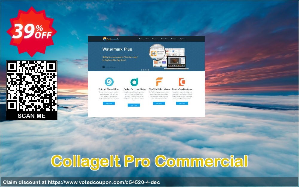 CollageIt Pro Commercial Coupon, discount CollageIt Pro Commercial awful sales code 2023. Promotion: GIF products $9.99 coupon for aff 611063