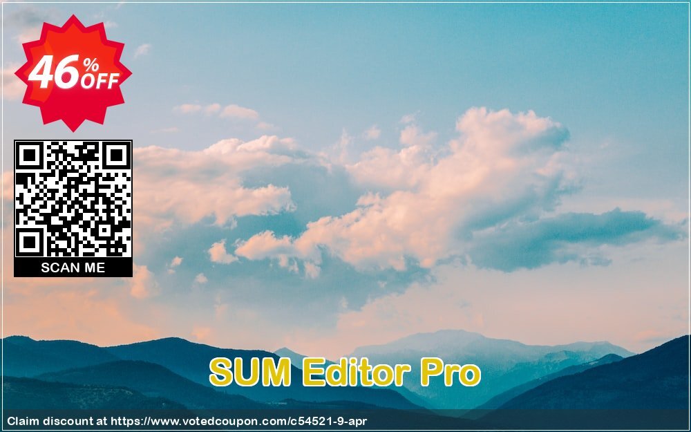 SUM Editor Pro Coupon, discount Coupon SProsoft. Promotion: Coupon SProsoft