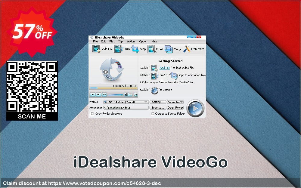 iDealshare VideoGo Coupon, discount 50% off for 611063. Promotion: 