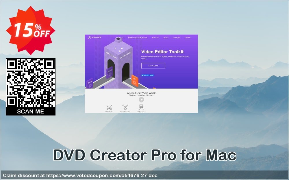 DVD Creator Pro for MAC Coupon, discount Adoreshare offer 54676. Promotion: Adoreshare coupon code 54676