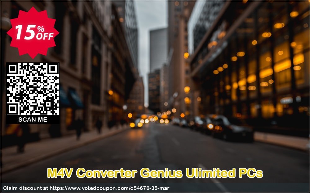 M4V Converter Genius Ulimited PCs Coupon Code May 2024, 15% OFF - VotedCoupon