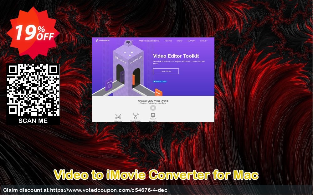 Video to iMovie Converter for MAC Coupon, discount Adoreshare offer 54676. Promotion: Adoreshare coupon code 54676