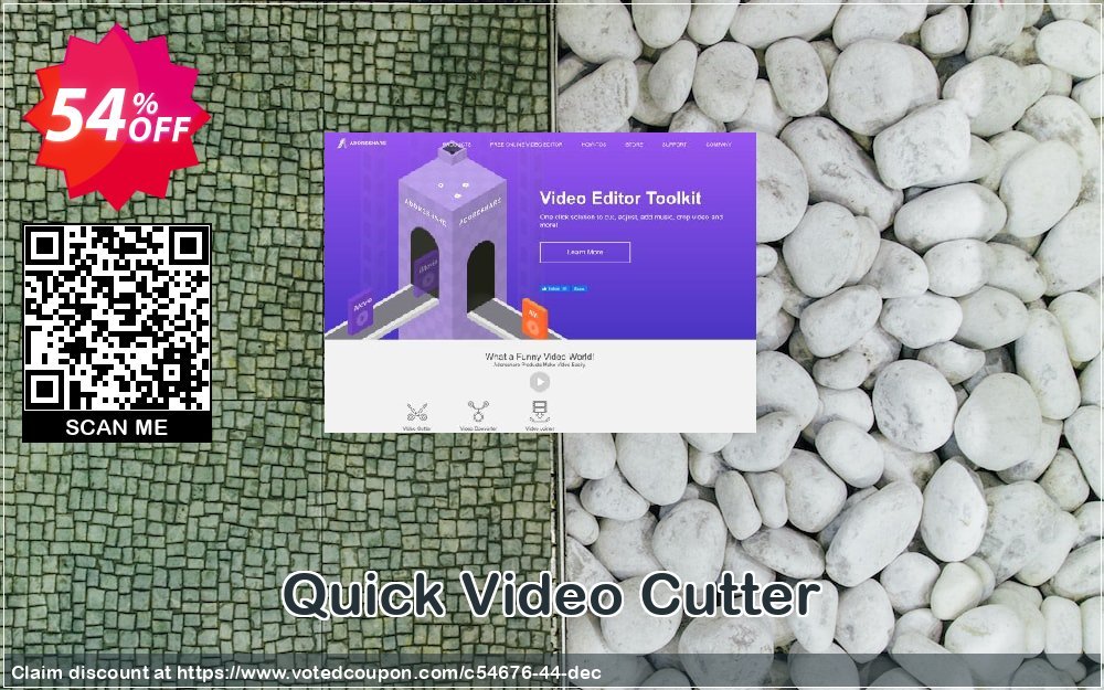 Quick Video Cutter Coupon, discount 50% OFF GOTD 20170518. Promotion: 