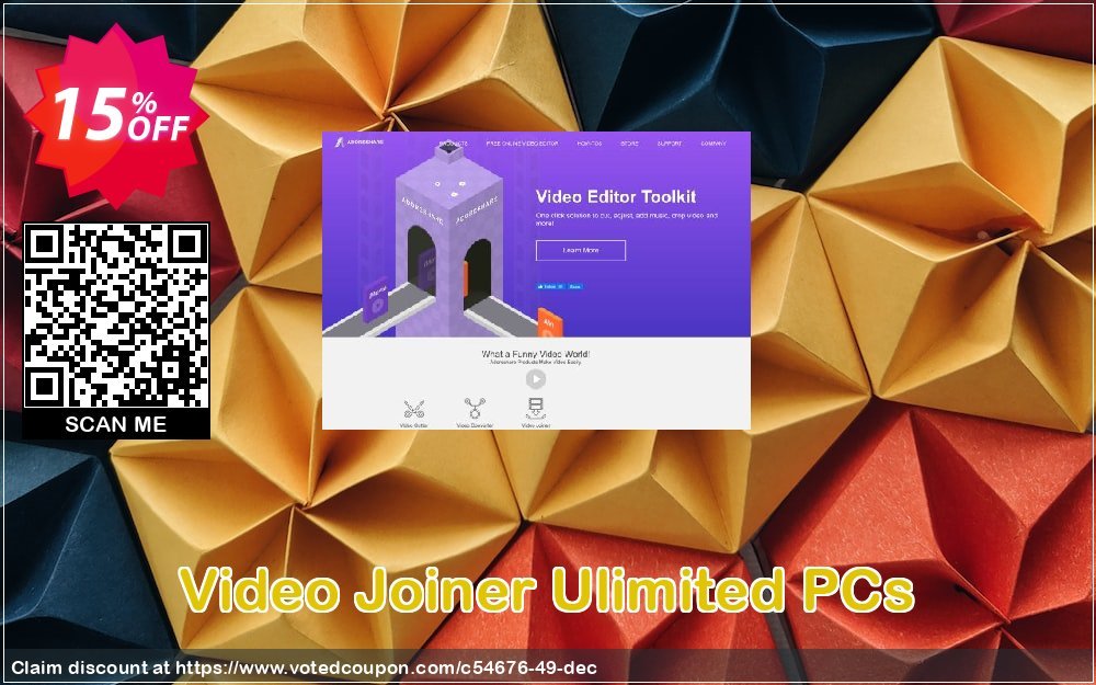 Video Joiner Ulimited PCs Coupon, discount Adoreshare offer 54676. Promotion: Adoreshare coupon code 54676