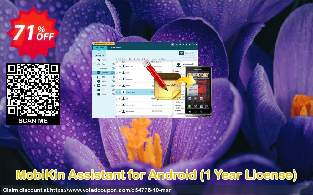 MobiKin Assistant for Android, Yearly Plan  Coupon Code May 2024, 71% OFF - VotedCoupon