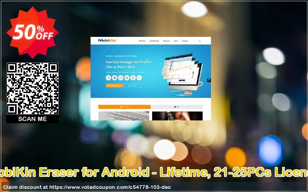 MobiKin Eraser for Android - Lifetime, 21-25PCs Plan Coupon Code Apr 2024, 50% OFF - VotedCoupon