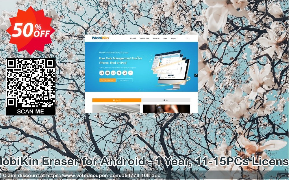 MobiKin Eraser for Android - Yearly, 11-15PCs Plan Coupon Code Apr 2024, 50% OFF - VotedCoupon