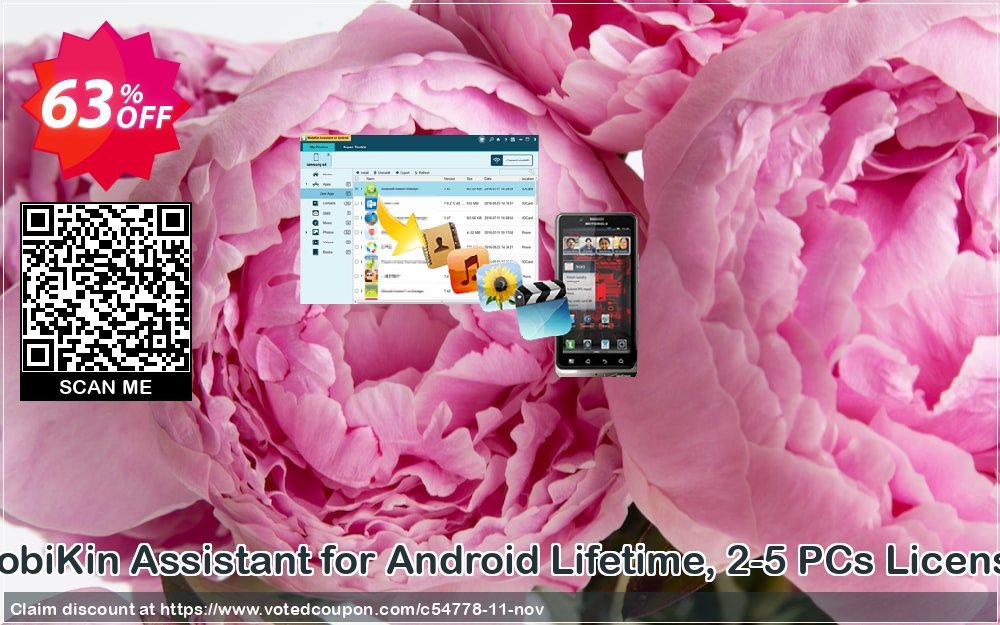 MobiKin Assistant for Android Lifetime, 2-5 PCs Plan Coupon, discount 63% OFF MobiKin Assistant for Android Lifetime, 2-5 PCs License, verified. Promotion: Awful deals code of MobiKin Assistant for Android Lifetime, 2-5 PCs License, tested & approved