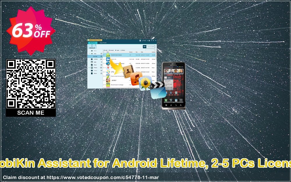 MobiKin Assistant for Android Lifetime, 2-5 PCs Plan Coupon Code May 2024, 63% OFF - VotedCoupon