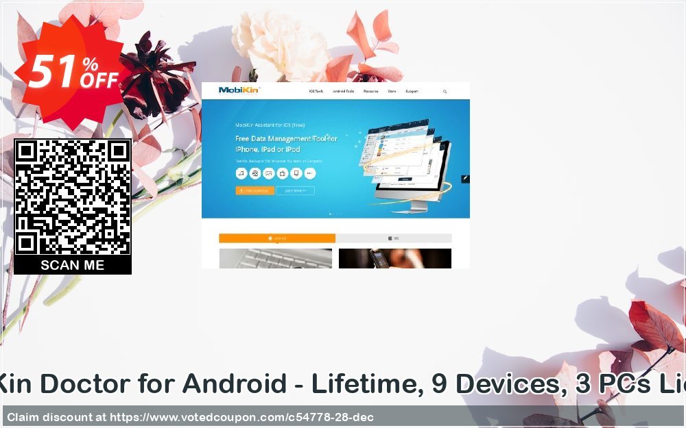 MobiKin Doctor for Android - Lifetime, 9 Devices, 3 PCs Plan Coupon, discount 50% OFF. Promotion: 