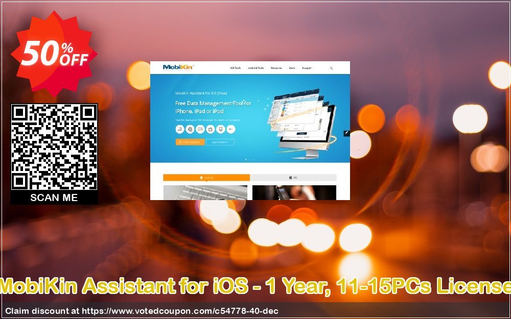 MobiKin Assistant for iOS - Yearly, 11-15PCs Plan Coupon Code Apr 2024, 50% OFF - VotedCoupon